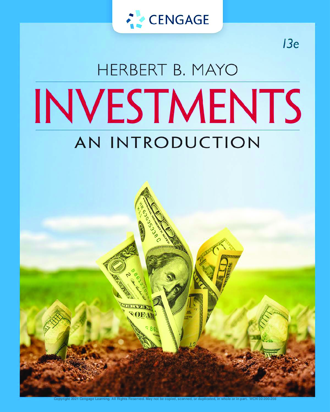 Investments An Introduction 13th Edition By Herbert Mayo PDF ebook