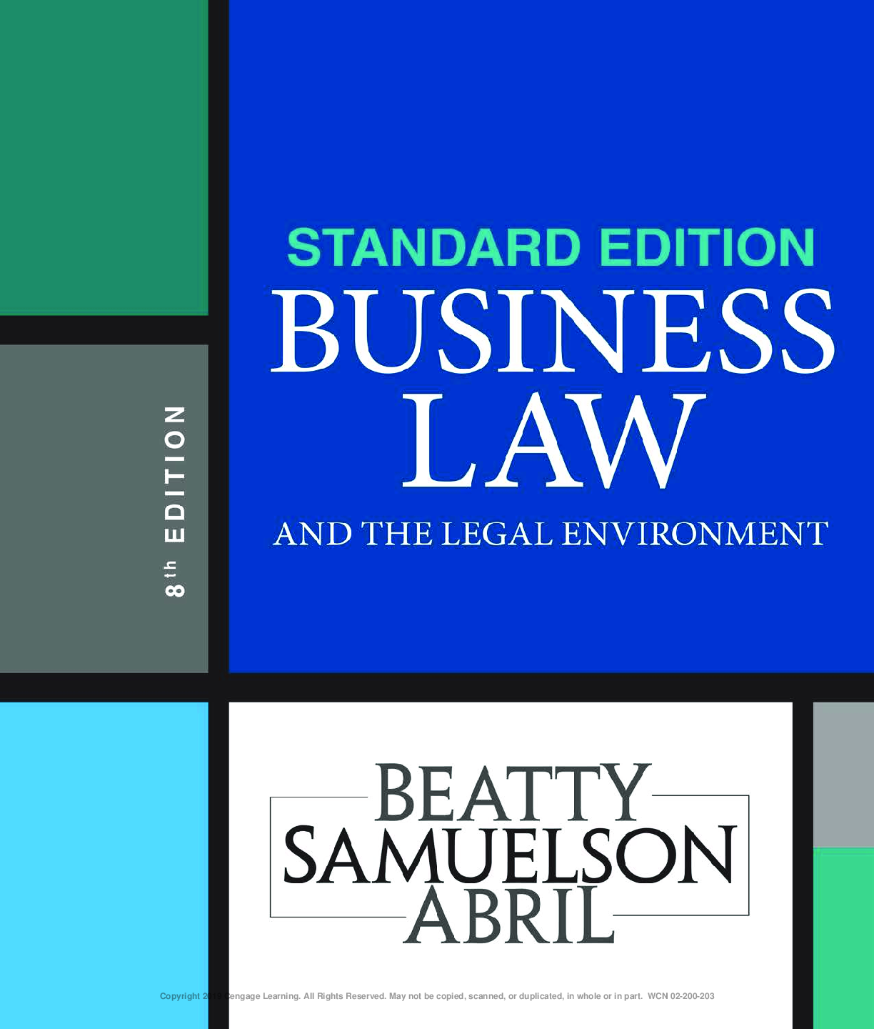 Recommended document preview for eBook [PDF] Business Law and the Legal Environment, Standard 8th Edition By Jeffrey F. Beatty, Susan S. Samuelson