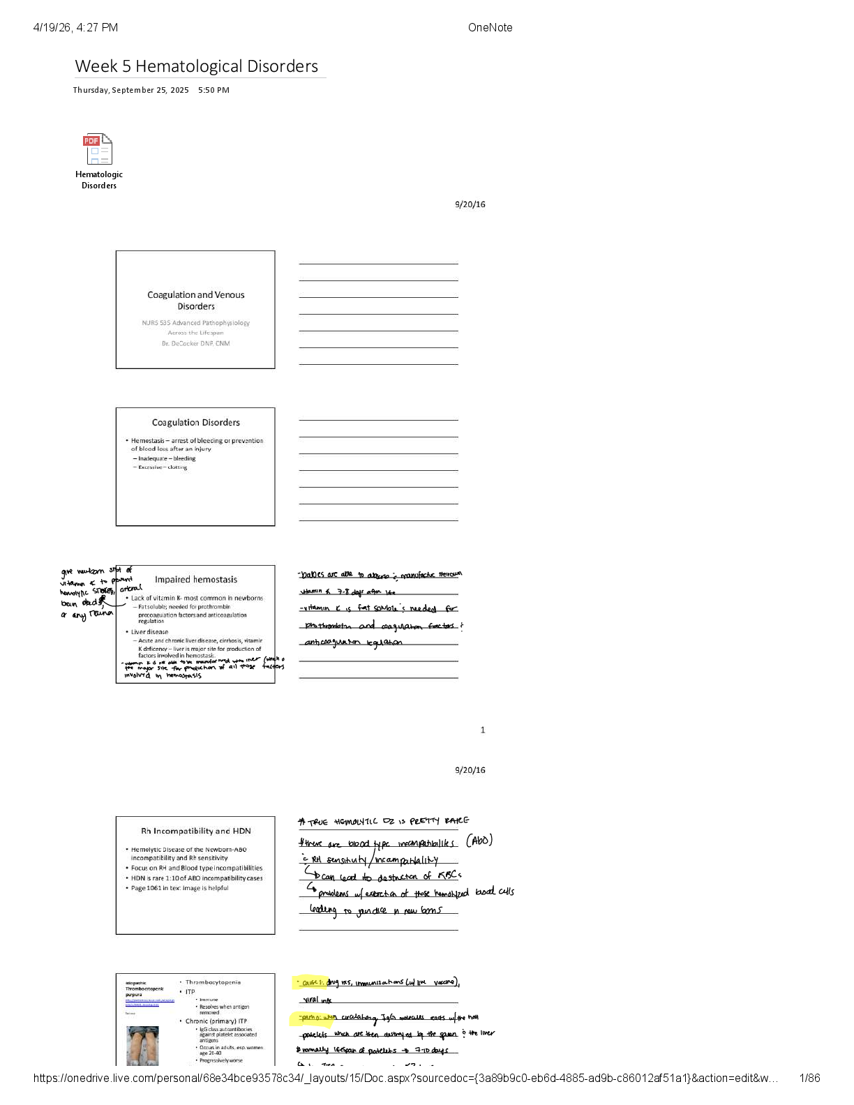 Recommended document preview for NURS 531 Advanced Pharmacotherapeutics. Week 5 Hematological Disorders