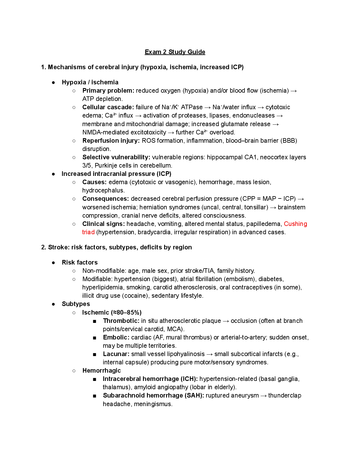 Recommended document preview for NURS 531 Advanced Pharmacotherapeutics Exam 2 Study Guide