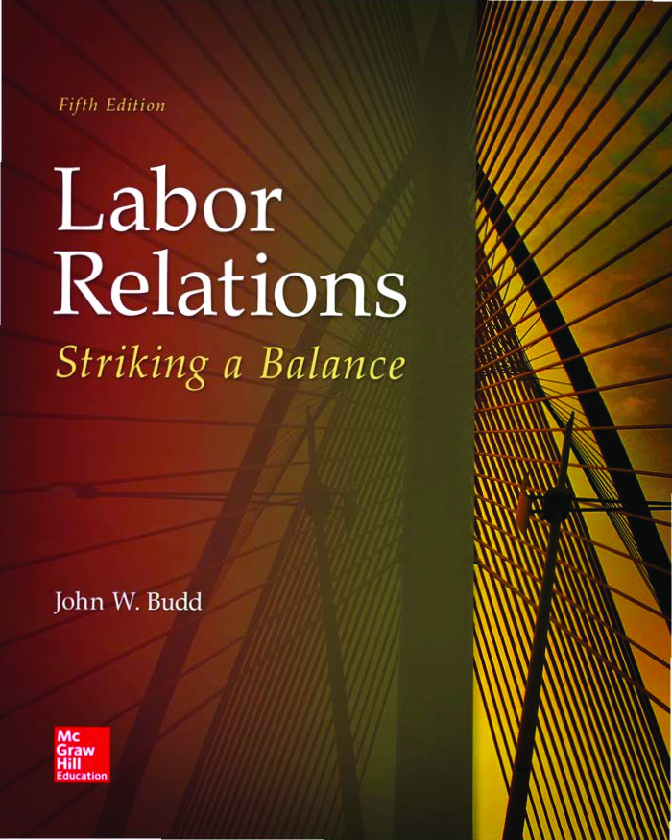Preview of eBook PDF Labor Relations Striking A Balance 5th Edition By John W. Budd