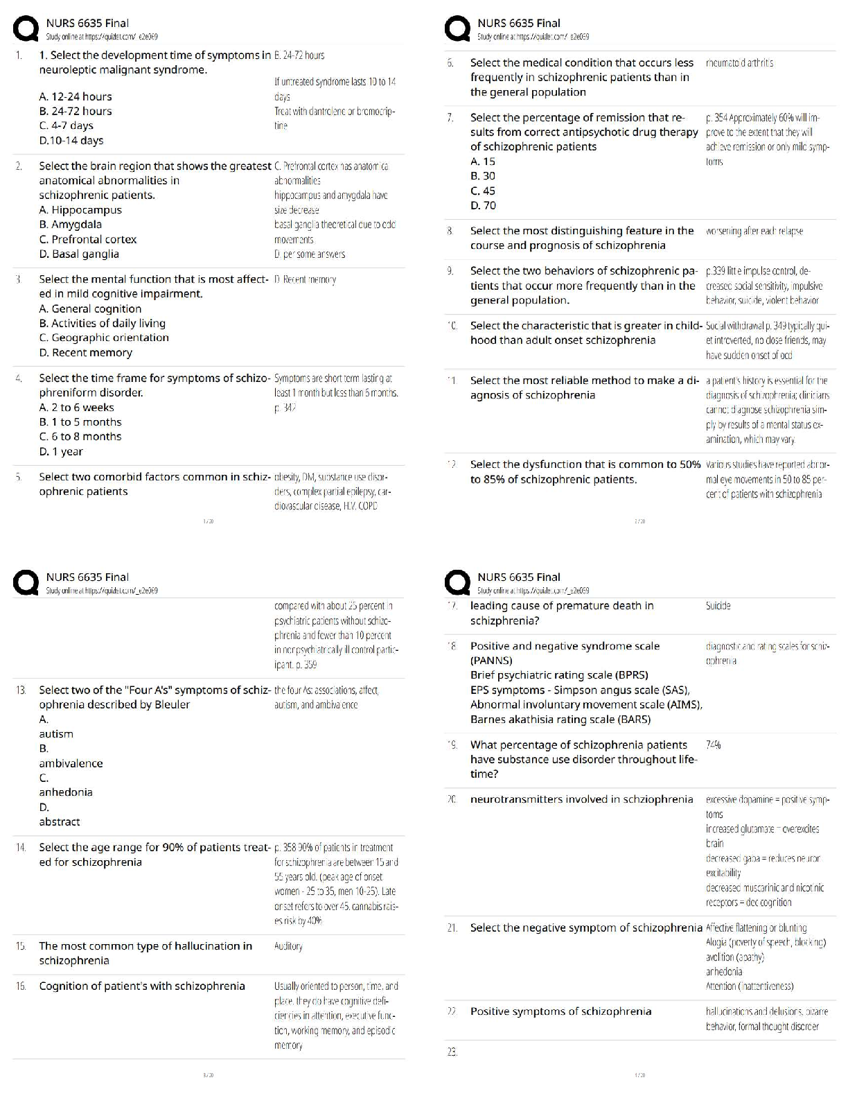 Recommended document preview for NURS 6635 Final Exam Study Guide / NURS 6635 Final Exam Questions and Answers / Score 100% / 2026 New Update