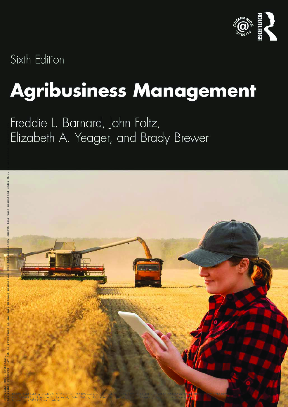 Recommended document preview for eBook PDF Agribusiness Management 6th Edition By Freddie Barnard, John Foltz, Elizabeth Yeager, Brady Brewer