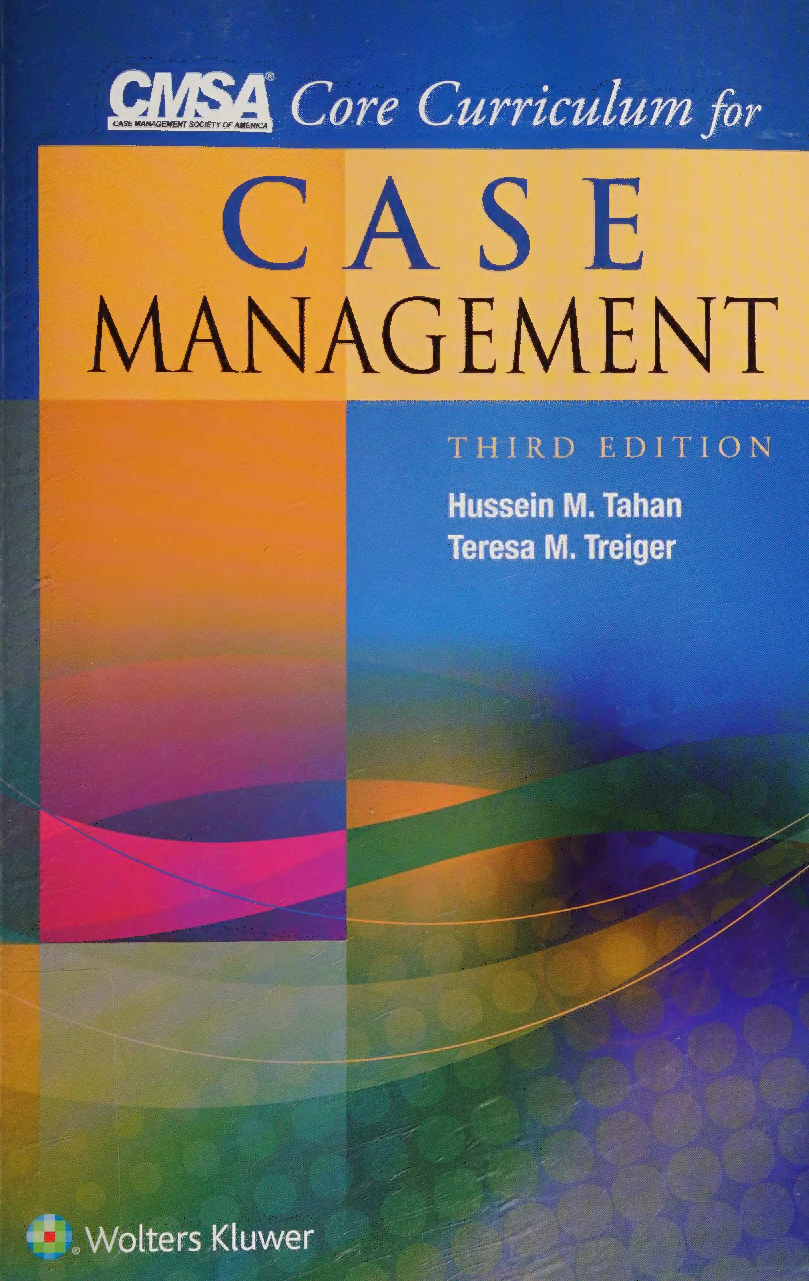 Preview of eBook (Scan) PDF CMSA Core Curriculum for Case Management 3rd Edition By Hussein Tahan, Te