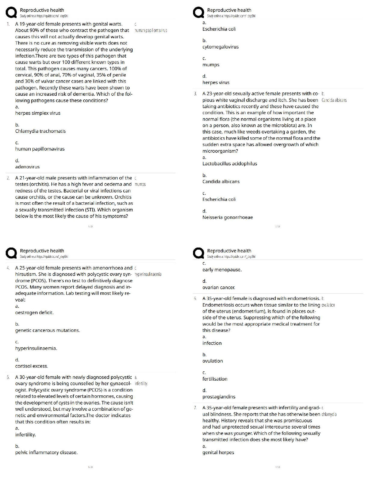 Recommended document preview for Reproductive Health Study Guide / Reproductive Health Exam Questions and Answers / Score 100% / 2026 Updated Version