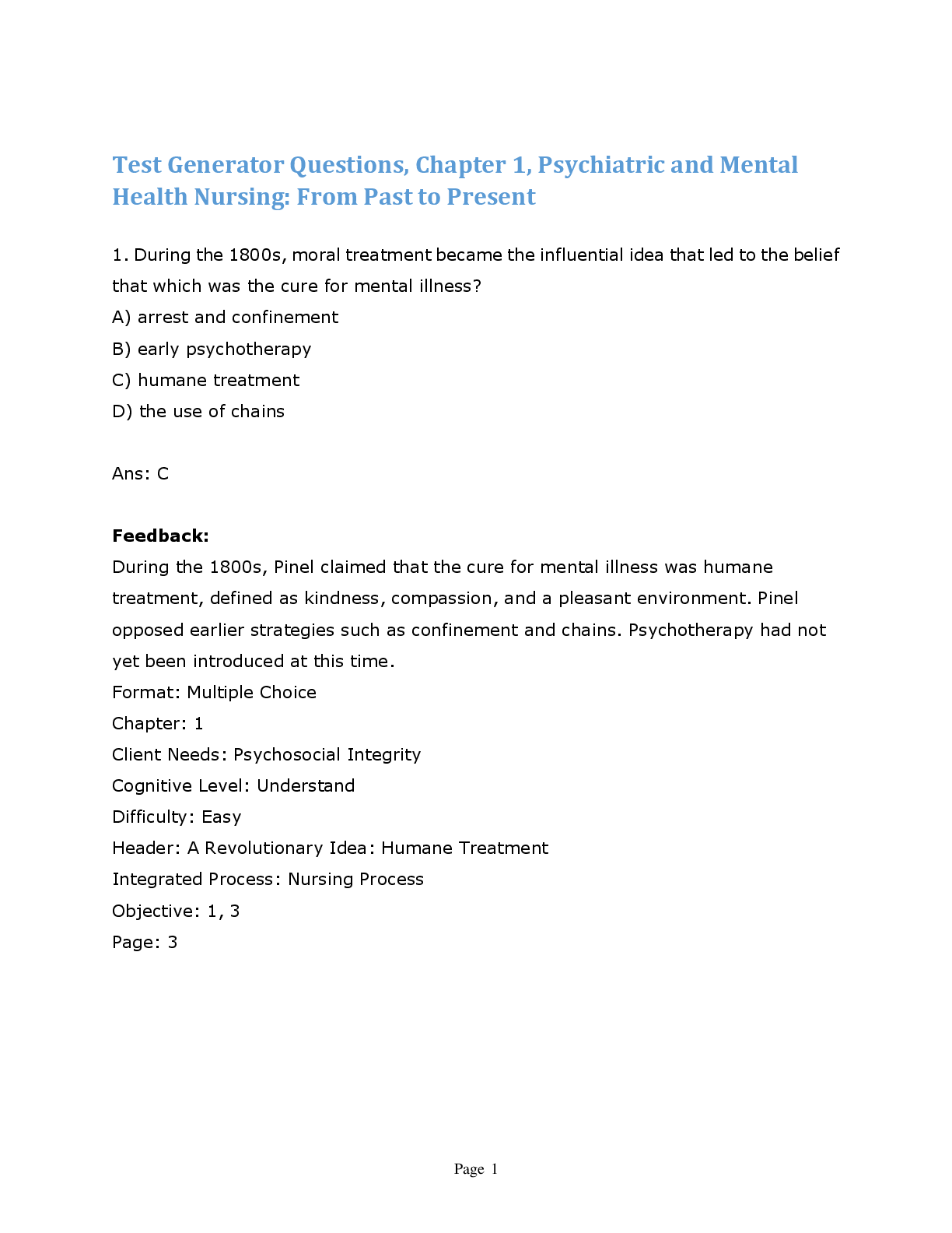 Preview of Psychiatric and Mental Health Nursing for Canadian Practice 5th Edition By Wendy Austin, Cindy Ann Peternelj-Taylor, Diane Kunyk, Mary Ann Boyd Test Bank
