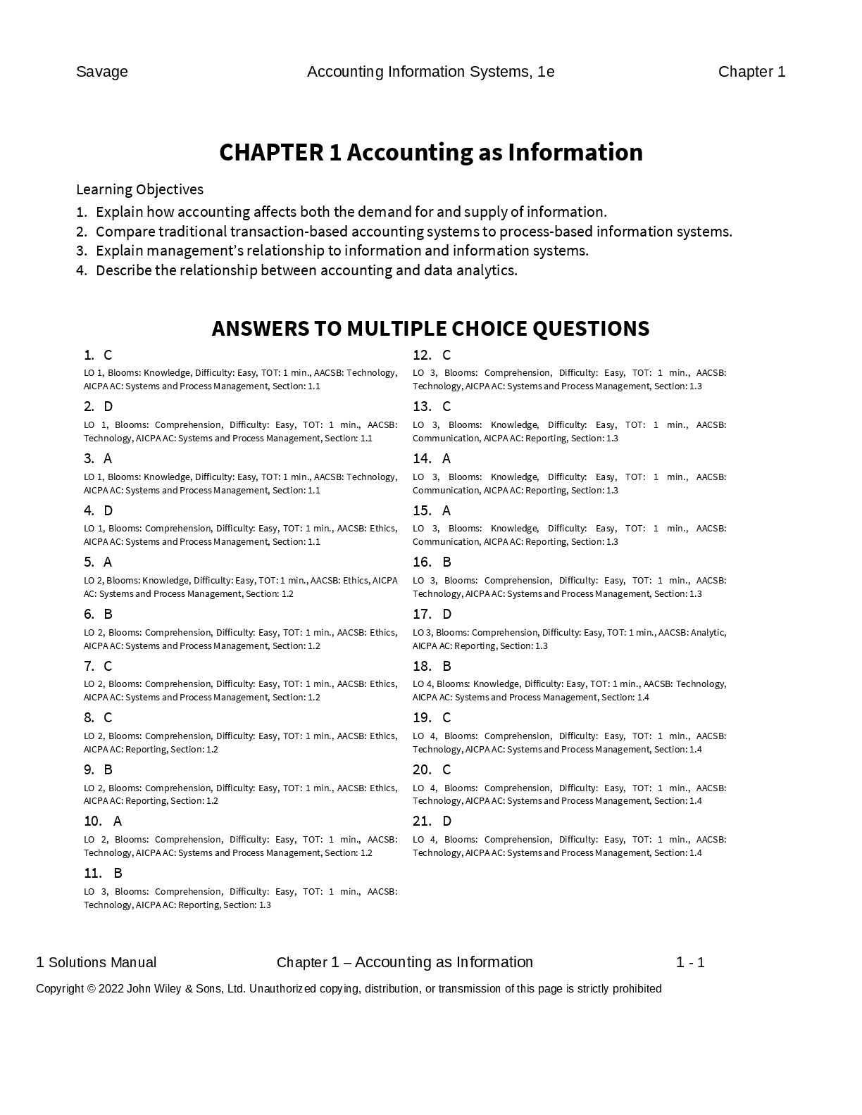 Preview of Accounting Information Systems Connecting Careers Systems and Analytics 1st Edition By Arl