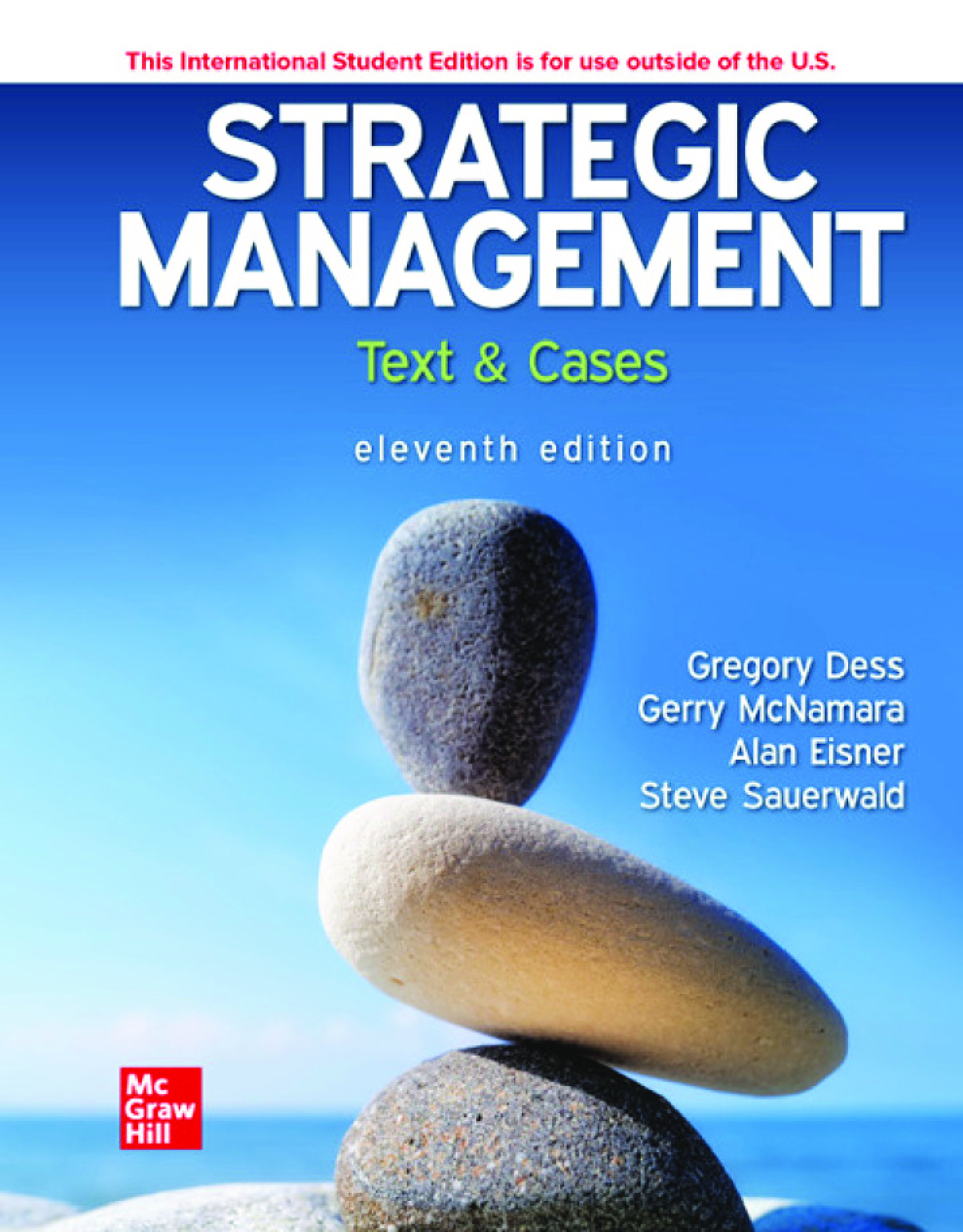 Recommended document preview for ISE Strategic Management Text and Cases 11th Edition By Gregory Dess, Gerry McNamara, Alan Eisner eBook PDF