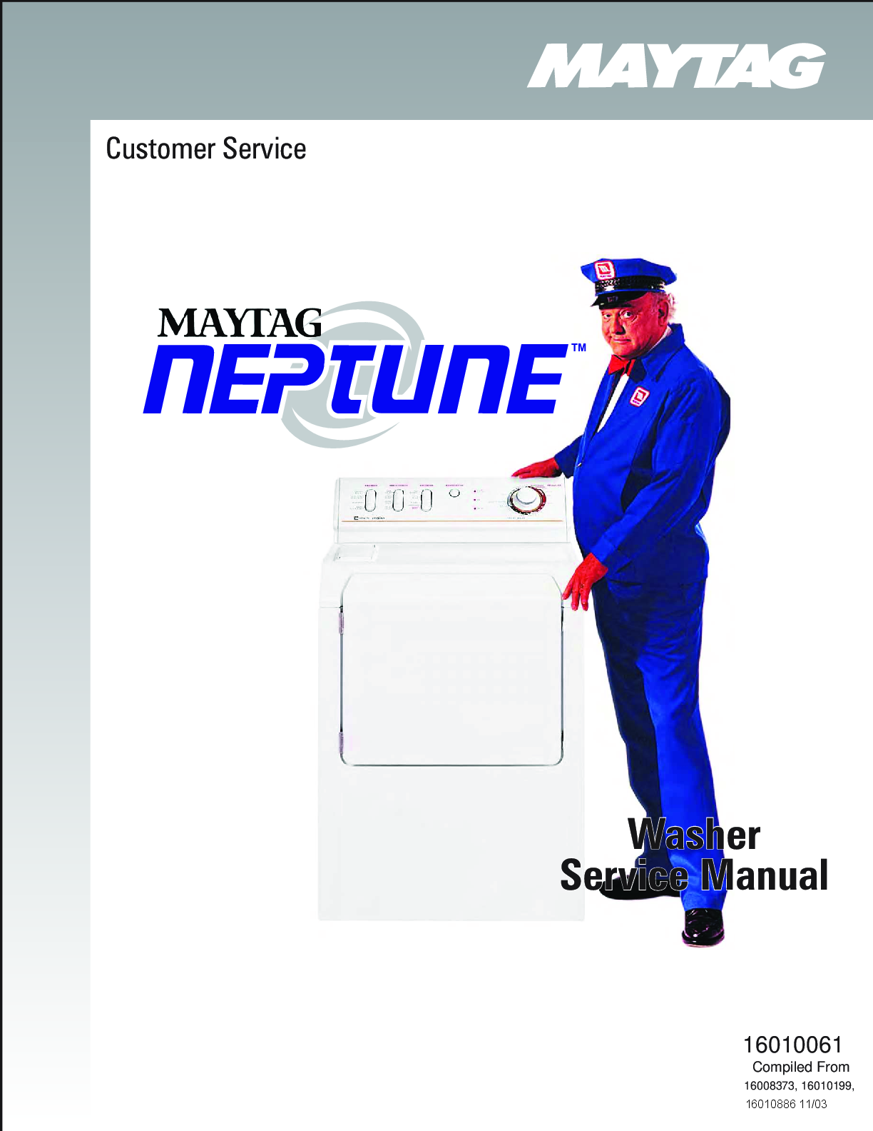 Preview of MAYTAG MAH5500BWW MAH5500BWQ SERVICE REPAIR MANUAL