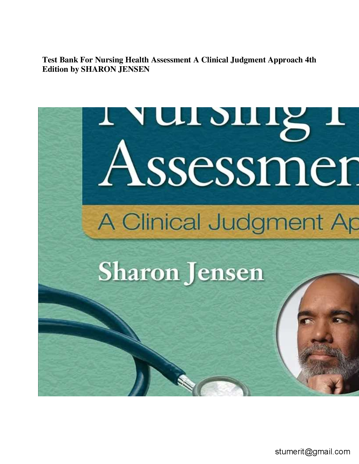 Preview of Test Bank For Nursing Health Assessment A Clinical Judgment Approach 4th  Edition by SHARO