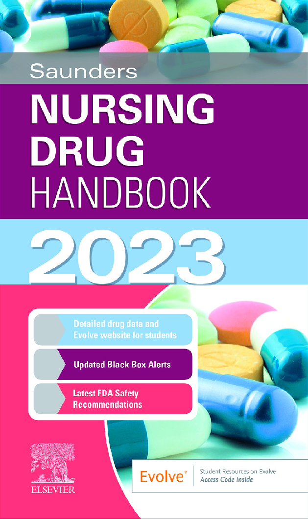 Preview of eBook PDF for Saunders Nursing Drug Handbook 2023  1st Edition By Keith J. Hodgson, Robert