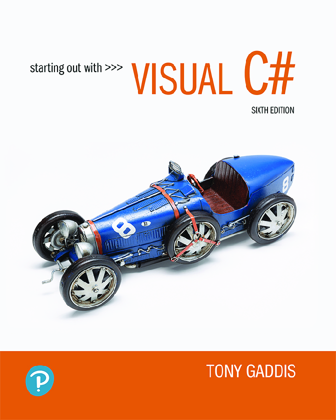 Recommended document preview for Starting out with Visual C# 6th Edition By Tony Gaddis eBook PDF