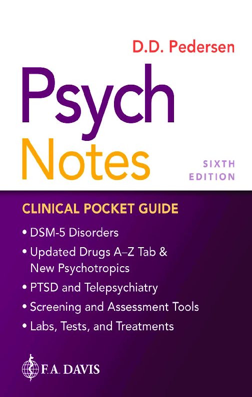 Recommended document preview for eBook PDF Psych Notes Clinical Pocket Guide 6th Edition By Darlene Pedersen