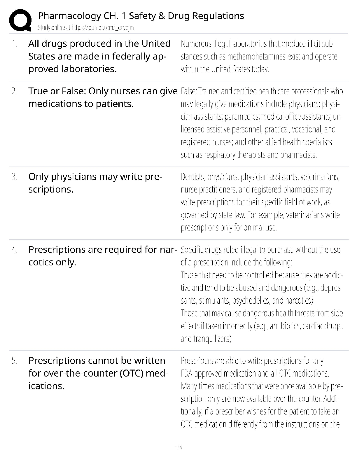 Recommended document preview for Pharmacology Chapter 1 Safety / Score 100% / New Version 2025 Update / Drug Regulations Study Guide
