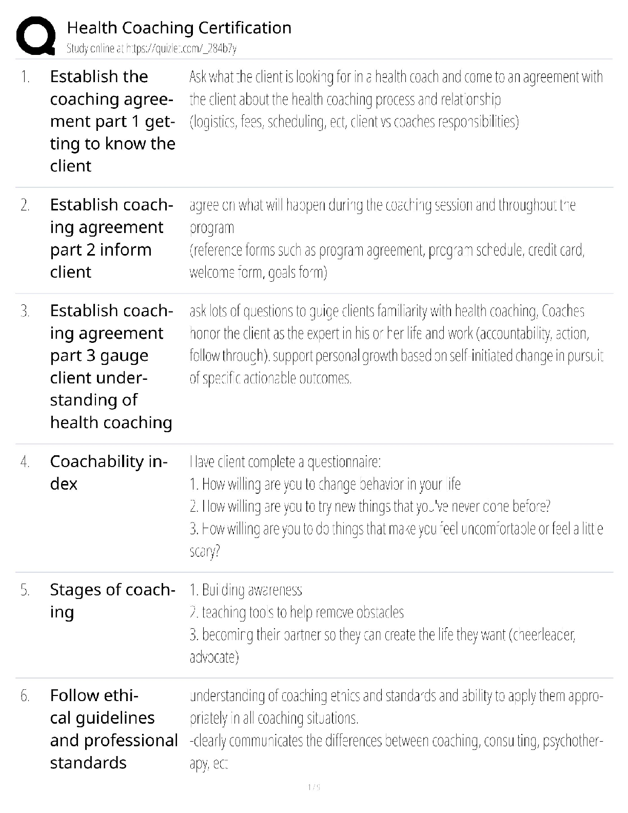 Recommended document preview for Health Coaching Certification Exam / Score 100% / New Version 2025 Update / Study Guide Prep