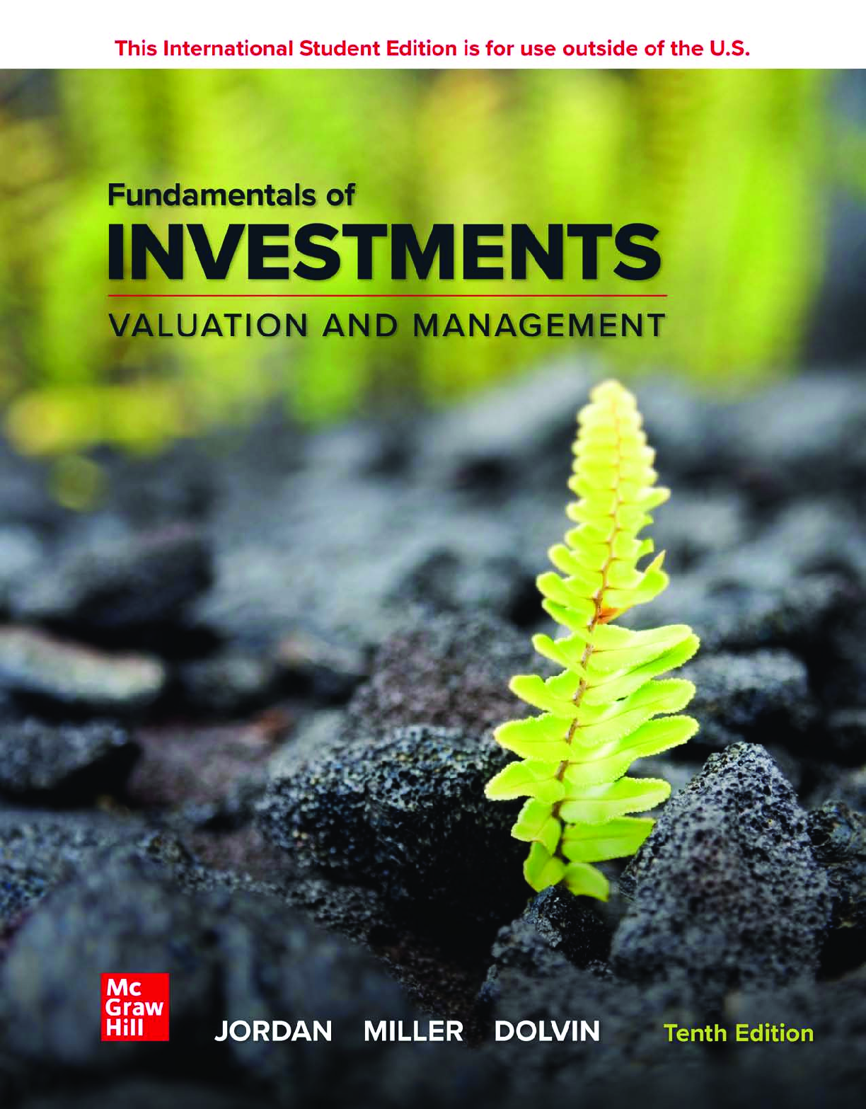 Preview of ISE Fundamentals of Investments Valuation and Management 10th Edition By Bradford Jordan,T