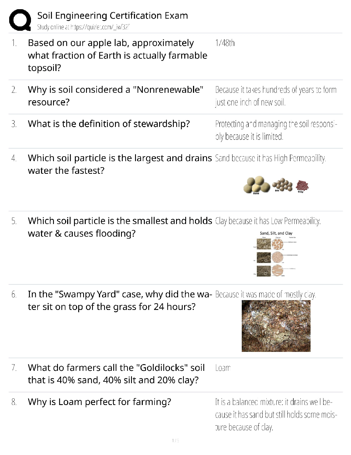 Preview of Soil Engineering Certification / exam / score 100% / new version / geotechnical study