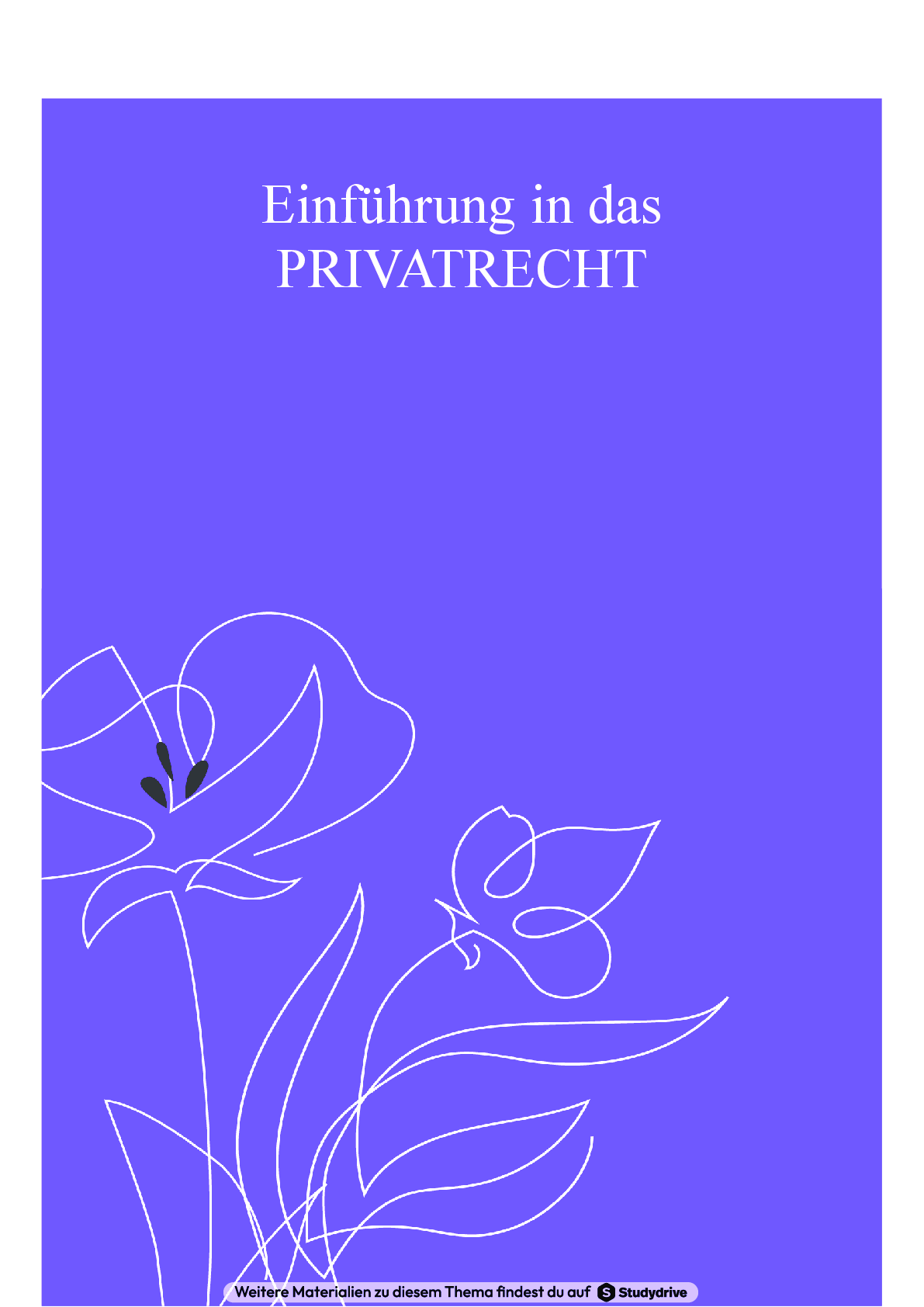 Preview image for Einführung in das PRIVATRECHT
