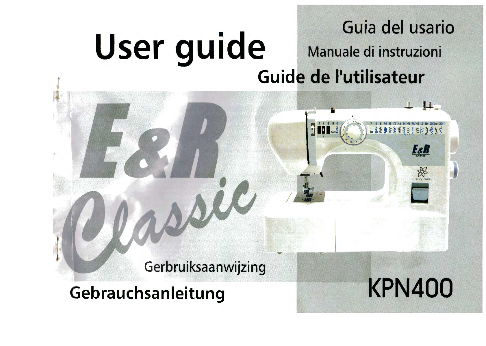 Preview image for E & R KPN400 sewing machine Instructions Manual