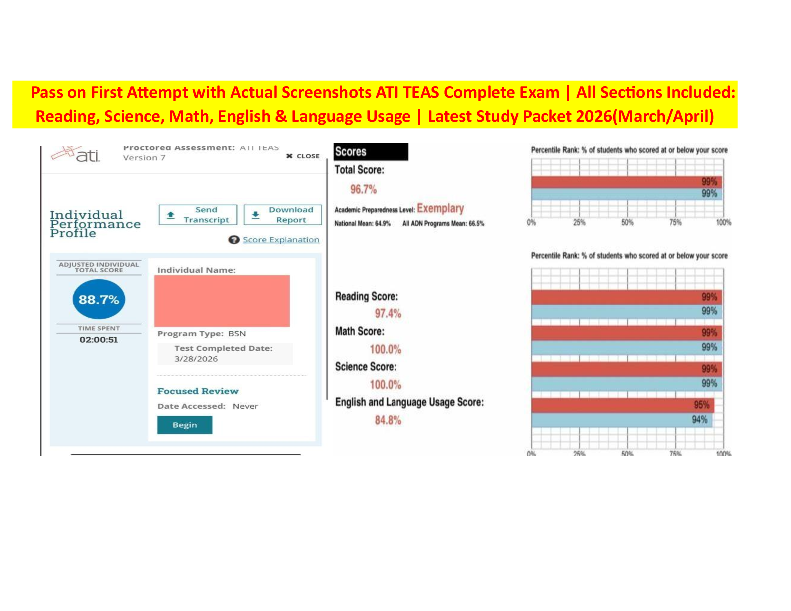 Recommended document preview for ATI TEAS 2026 Complete Exam Package | All Sections Included (Reading, Science, Math, English & Language Usage) | Latest Versions | 100% Verified Questions & Answers