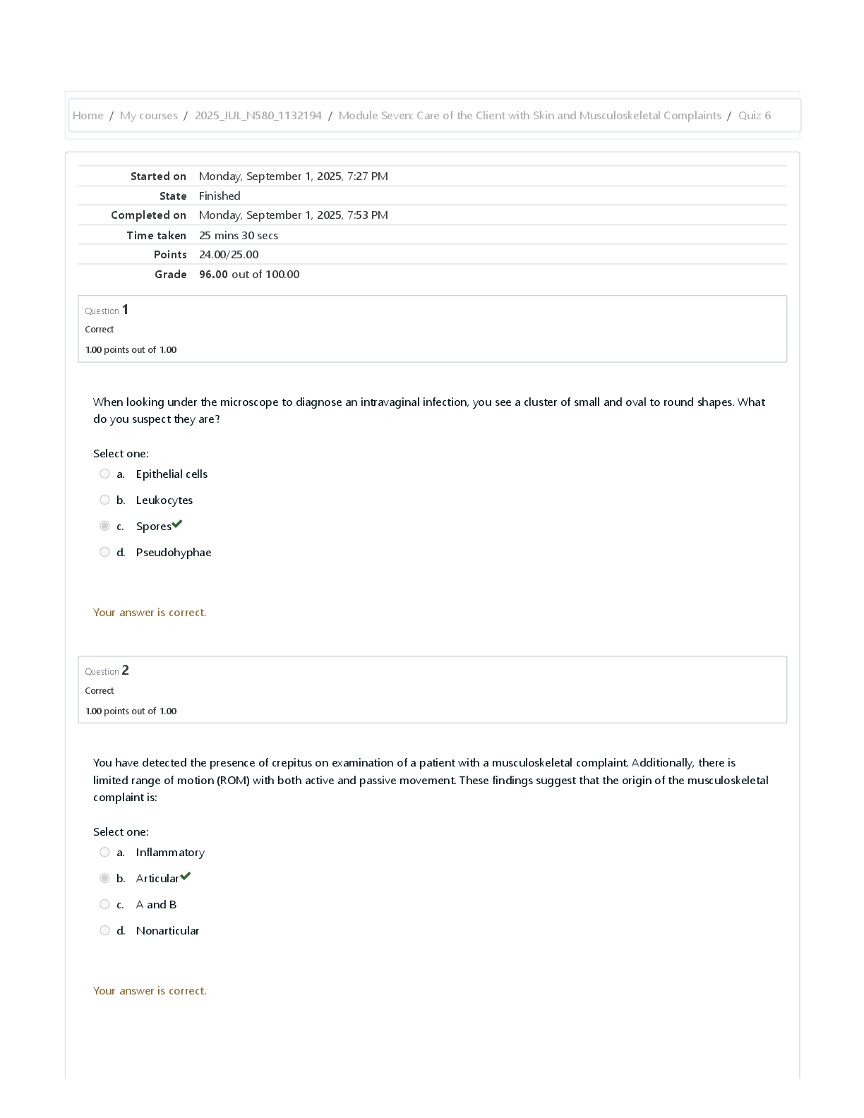 Preview of NUR 588 / N588 Module Seven: Care of the Client with Skin and Musculoskeletal Complaints /