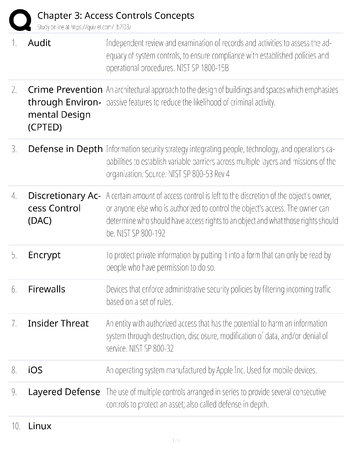 Preview image for Chapter 3 Access Controls Concepts / score 100% / 2025 update / CISSP Security+ exam prep study guide