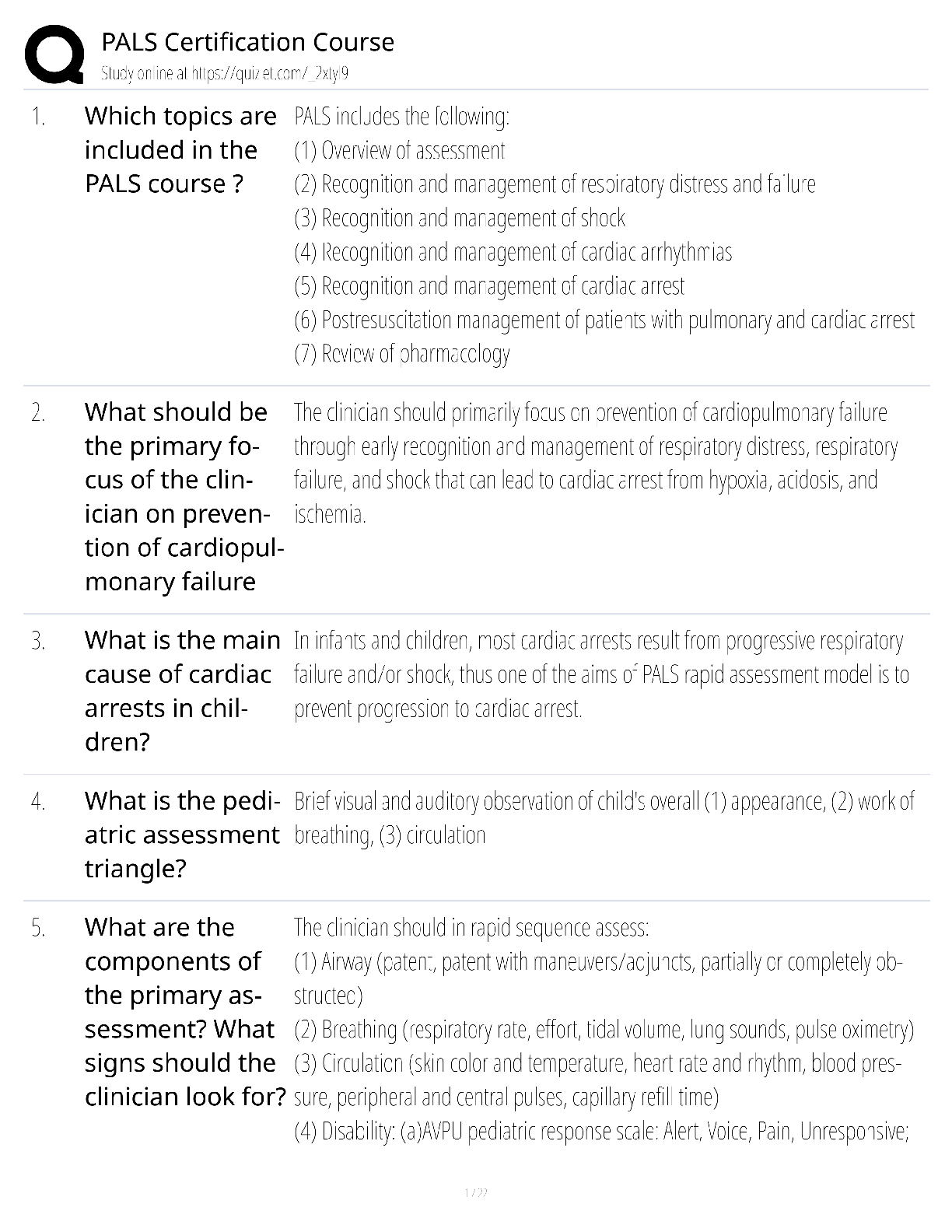 Preview of PALS Certification Course / score 100% / 2025 update / AHA pediatric exam prep study guide