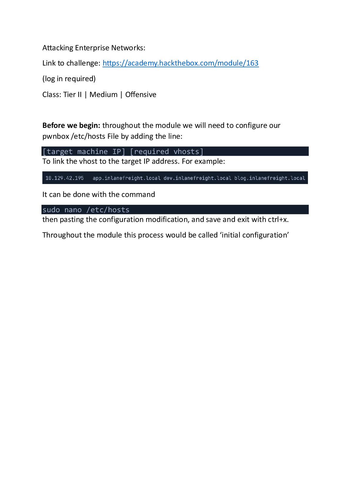 Recommended document preview for Hack The Box: Attacking Enterprise Networks Module 163 .