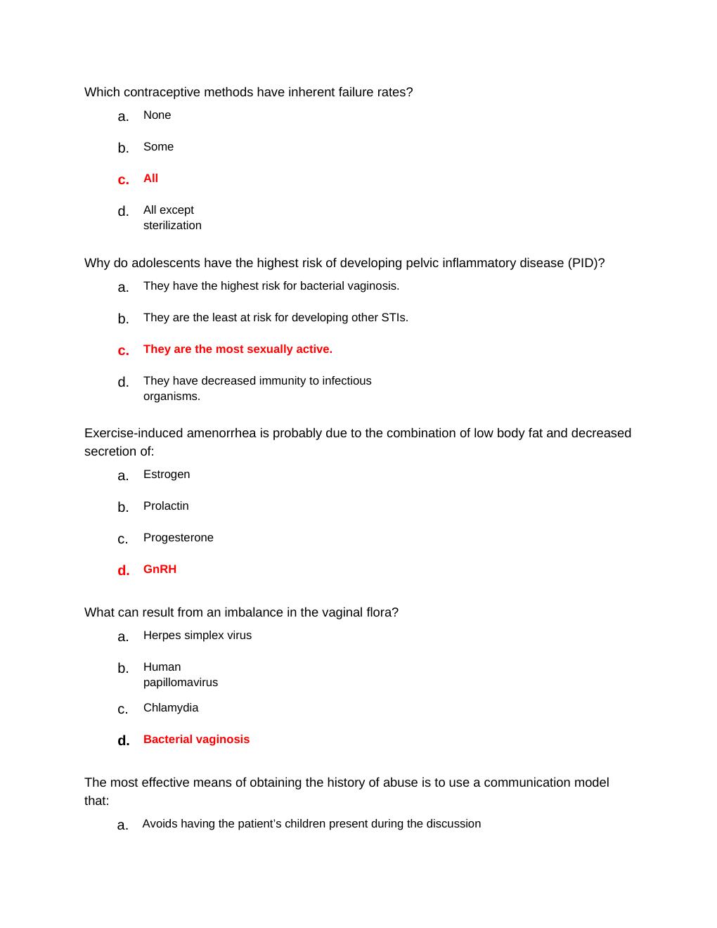 Preview page 2 of NURS 6551 Midterm Exam |  How can liver and renal diseases result in abnormal uterine bleeding (AUB)?