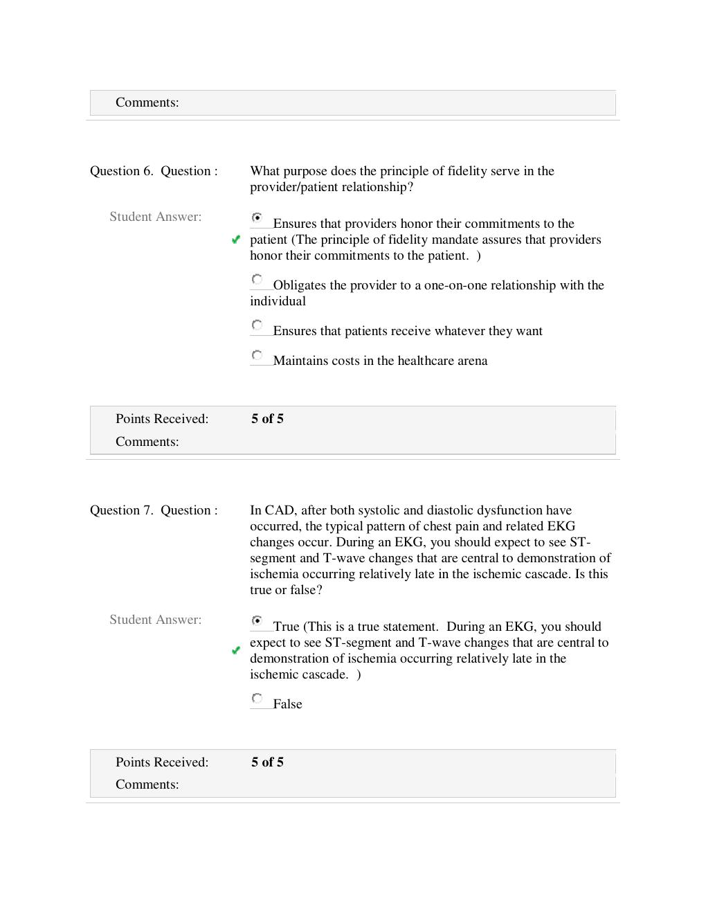 Preview page 3 of NSG 6001 Advanced Nursing Practice Week 5 Final Exam |  Contains 60 MCQ