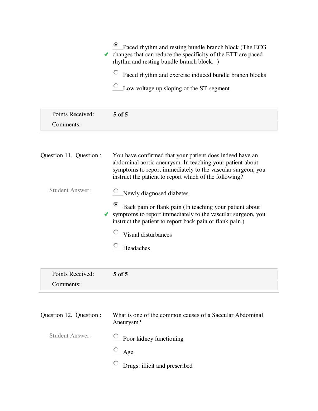 Preview page 5 of NSG 6001 Advanced Nursing Practice Week 5 Final Exam |  Contains 60 MCQ