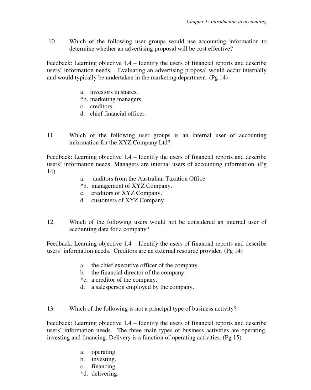 Preview page 6 of TEST BANK for Accounting: Building Business Skills, 4th Edition Carlon, Mladenovic-McAlpine, Palm, Kimmel, Kieso, Weygan