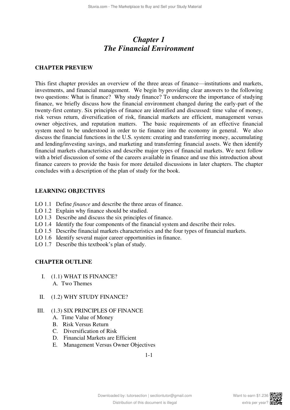 Preview page 2 of SOLUTIONS MANUAL for Introduction to Finance: Markets, Investments, and Financial Management 17th Edition by Ronald  & E