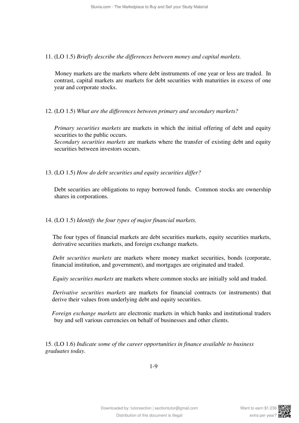Preview page 10 of SOLUTIONS MANUAL for Introduction to Finance: Markets, Investments, and Financial Management 17th Edition by Ronald  & E