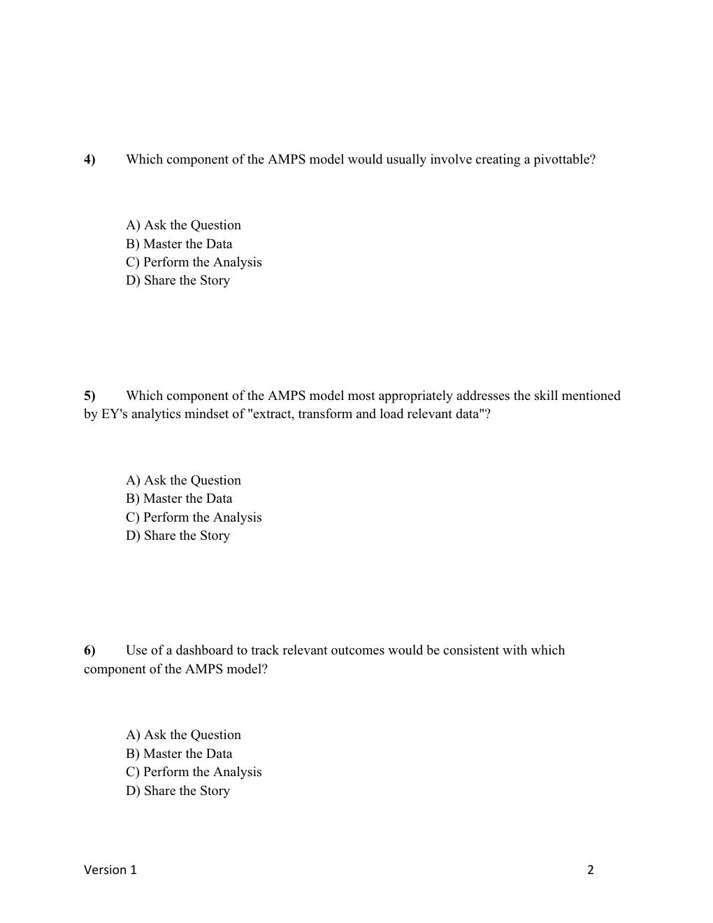 Preview page 3 of TEST BANK for Introduction to Data Analytics for Accounting 1st Edition by Richardson, Terrell &  Teeter | Complete 11 C