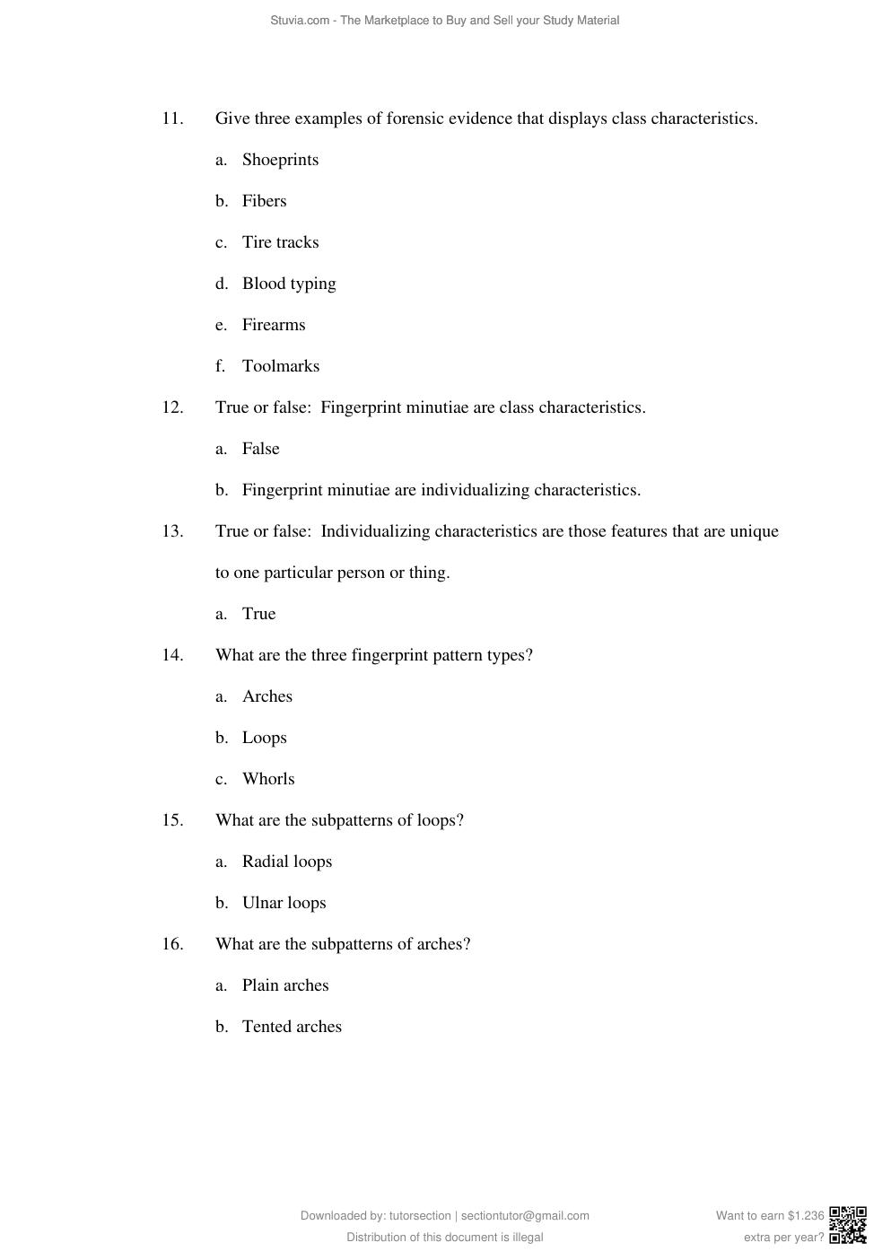 Preview page 4 of TEST BANK for Fundamentals of Fingerprint Analysis 1st Edition By Hillary Moses Daluz (Complete 18 Chapters).