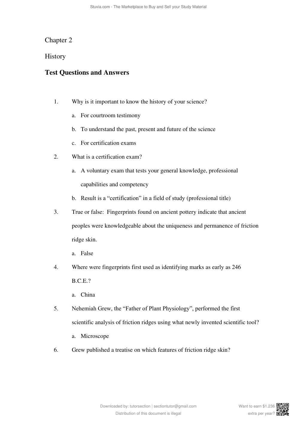 Preview page 7 of TEST BANK for Fundamentals of Fingerprint Analysis 1st Edition By Hillary Moses Daluz (Complete 18 Chapters).