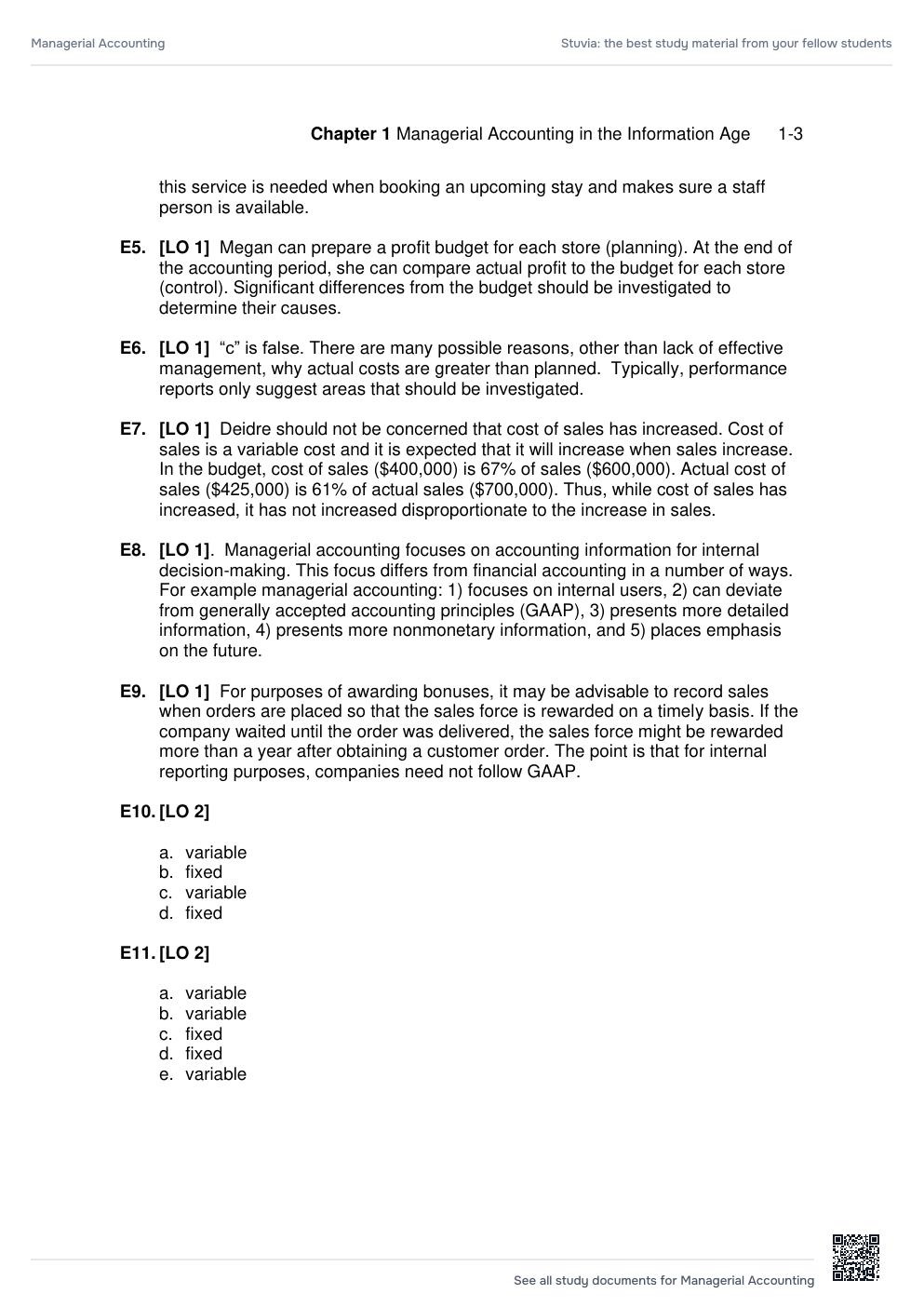 Preview page 4 of Managerial Accounting 6th Edition by James Jiambalvo. All Chapters 1-14 | SOLUTIONS MANUAL