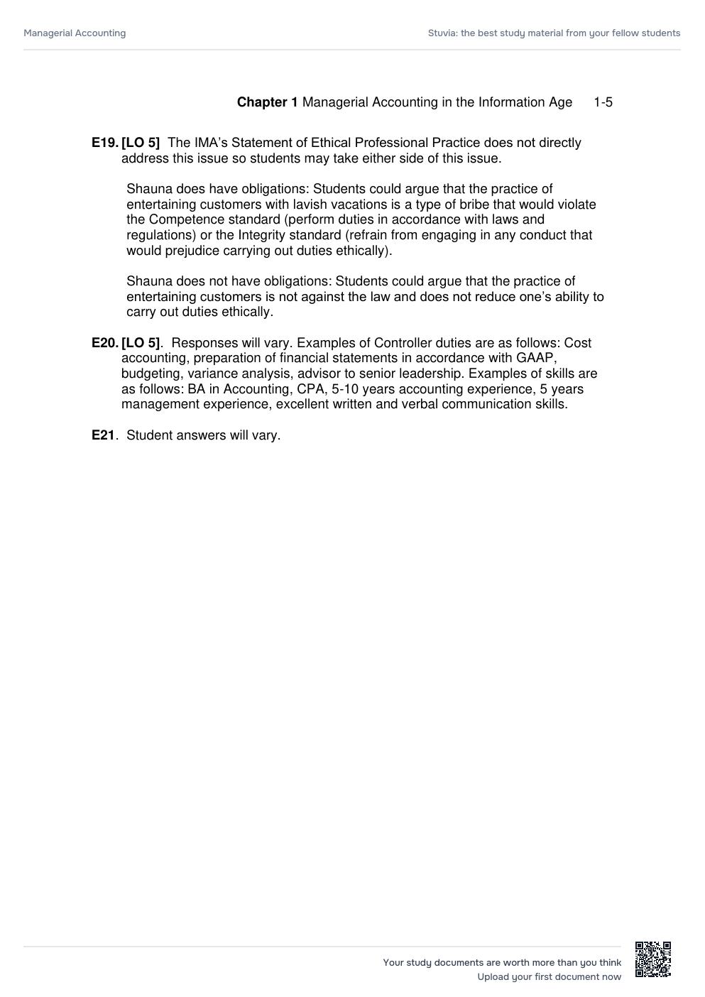 Preview page 6 of Managerial Accounting 6th Edition by James Jiambalvo. All Chapters 1-14 | SOLUTIONS MANUAL