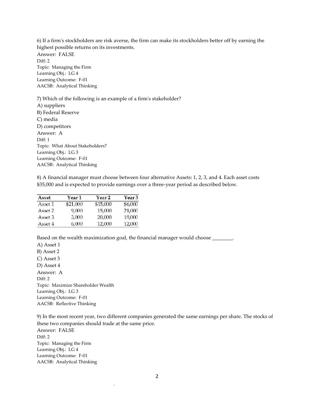 Preview page 3 of TEST BANK for Principles of Managerial Finance 15th Edition by Chad Zutter & Scott Smart | All Chapters 1-19 |