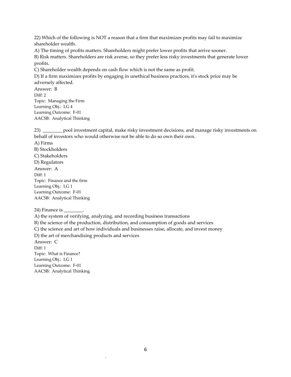 Preview page 7 of TEST BANK for Principles of Managerial Finance 15th Edition by Chad Zutter & Scott Smart | All Chapters 1-19 |