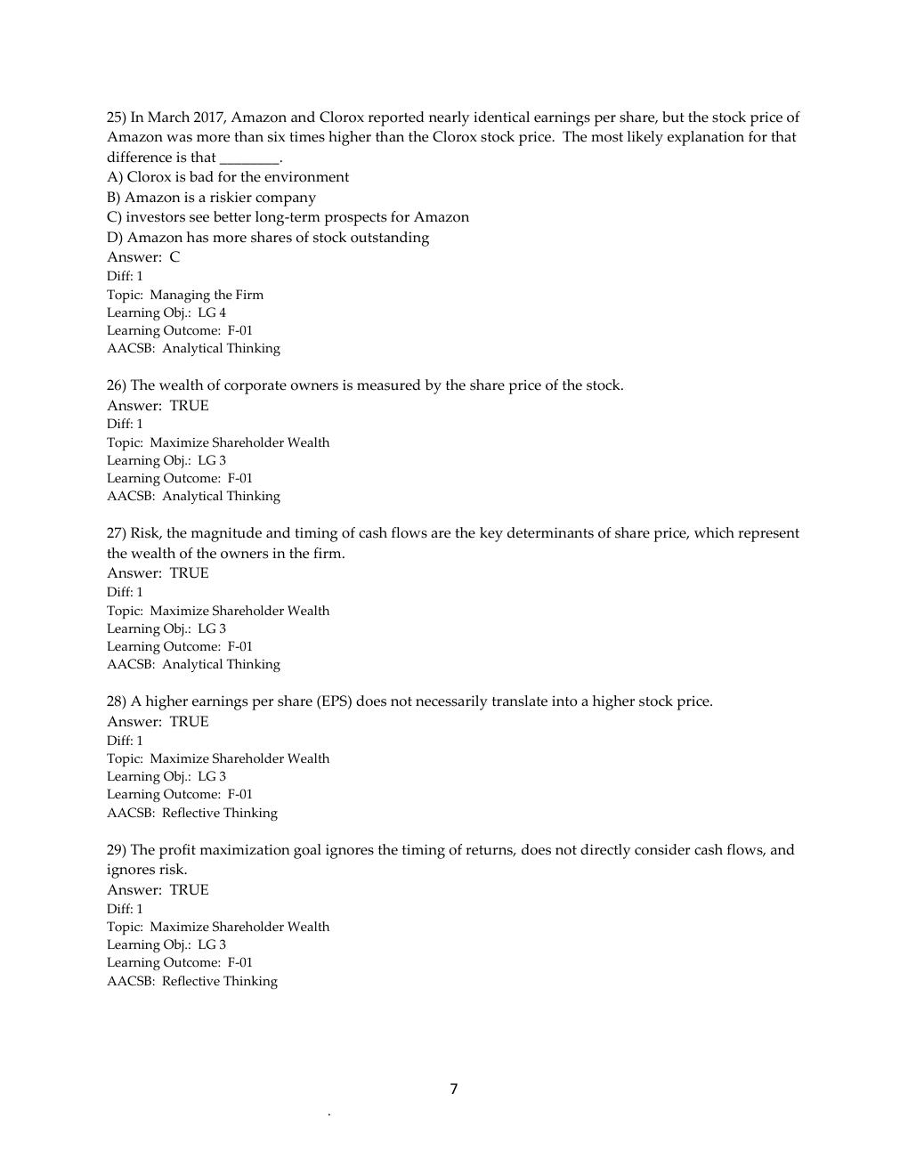 Preview page 8 of TEST BANK for Principles of Managerial Finance 15th Edition by Chad Zutter & Scott Smart | All Chapters 1-19 |