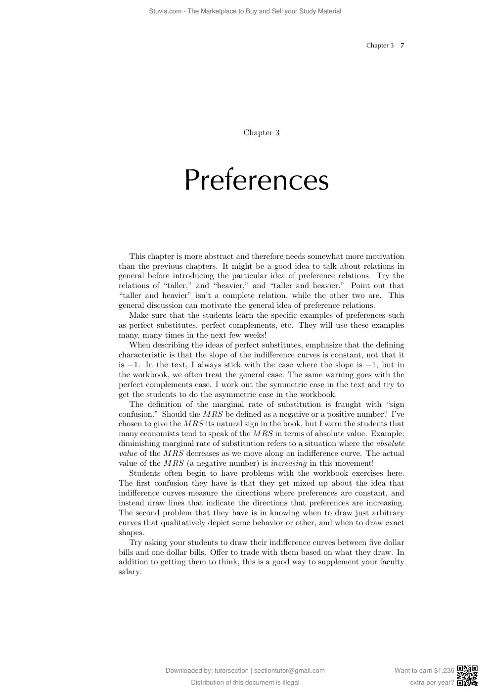 Preview page 8 of SOLUTIONS MANUAL for Intermediate Microeconomics with Calculus: A Modern Approach, Media Update 1st Edition by Hal R. Va