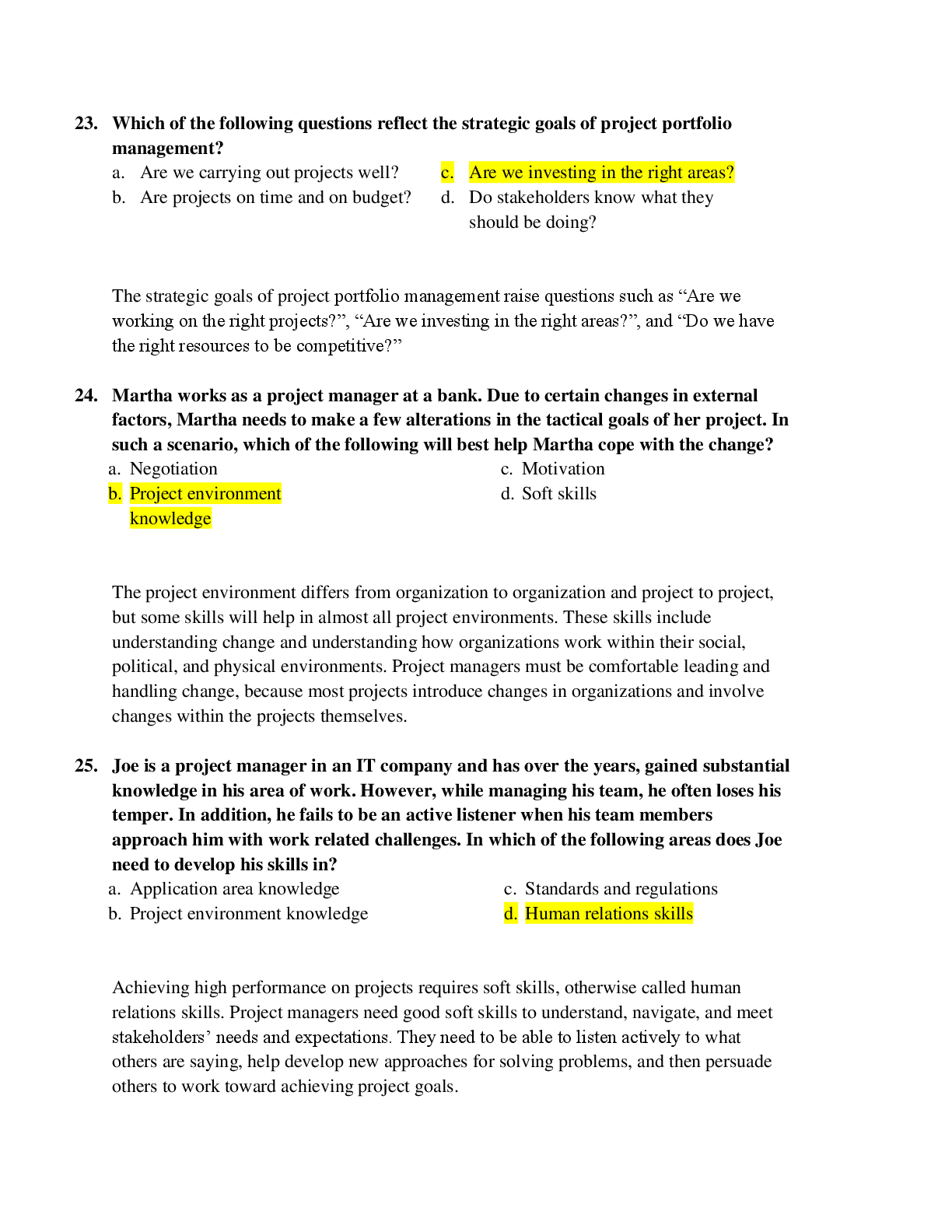 Preview page 7 of ITM 750 IS Project Management Final Exam Review | Information Technology Management:
