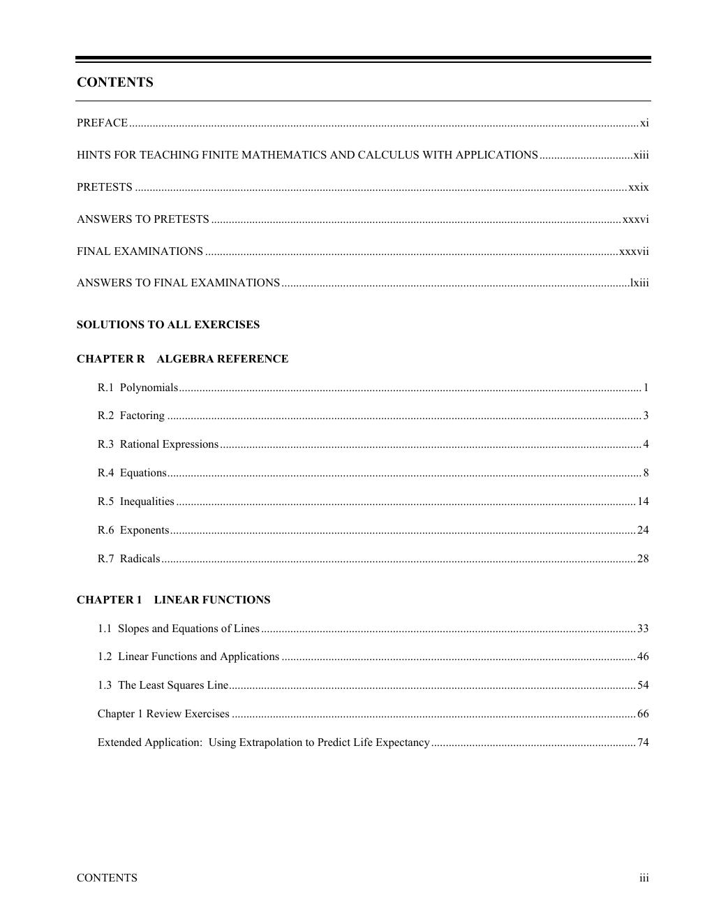 Preview page 4 of SOLUTIONS MANUAL for Finite Mathematics and Calculus with Applications 10th Edition by Margaret Lial, Raymond Greenwell