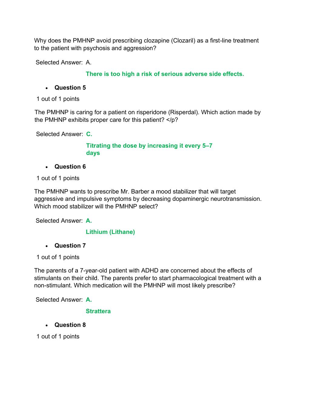 Preview page 2 of NURS 6630 / NURS6630 Midterm Exam  Walden University 79 Q&A