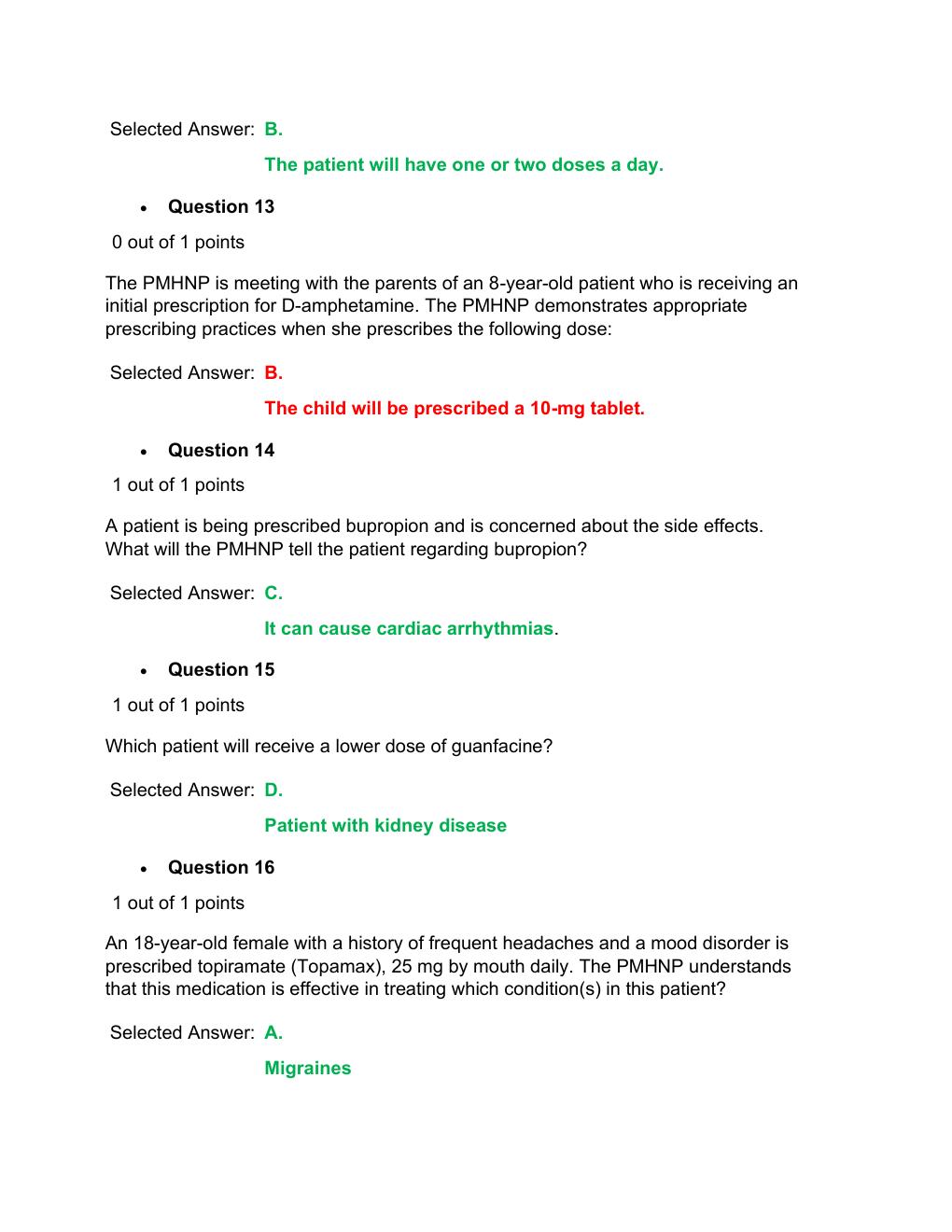 Preview page 4 of NURS 6630 / NURS6630 Midterm Exam  Walden University 79 Q&A