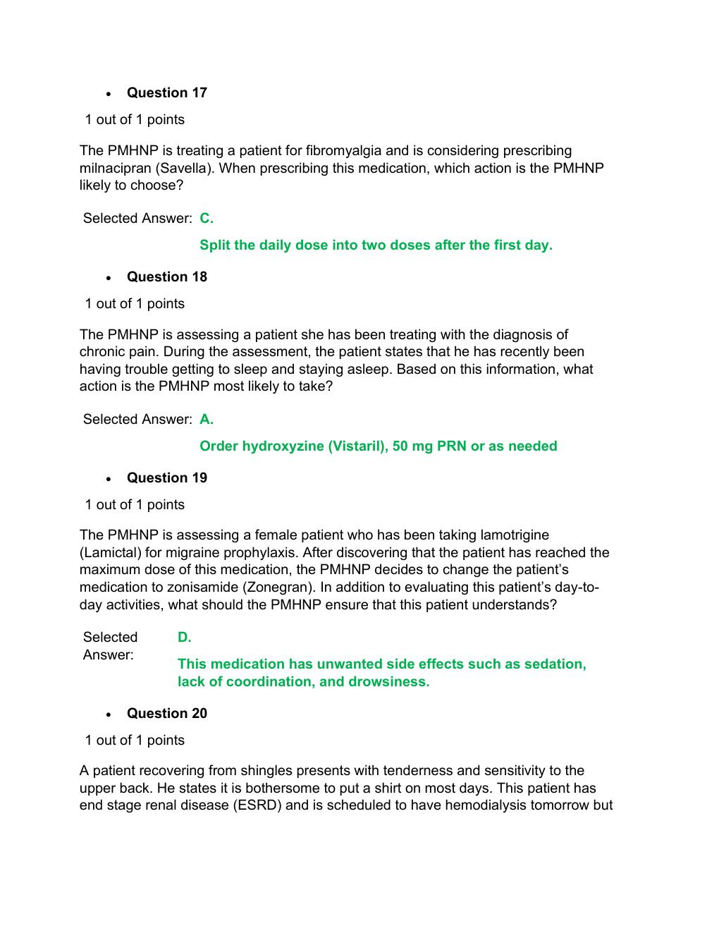 Preview page 5 of NURS 6630 / NURS6630 Midterm Exam  Walden University 79 Q&A