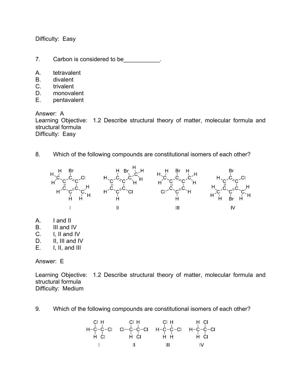 Preview page 4 of TEST BANK for Organic Chemistry: 4th Edition by David R Klein. INTEGRATED WITH SOLUTIONS MANUAL. | All Chapters 1-27 Q&A