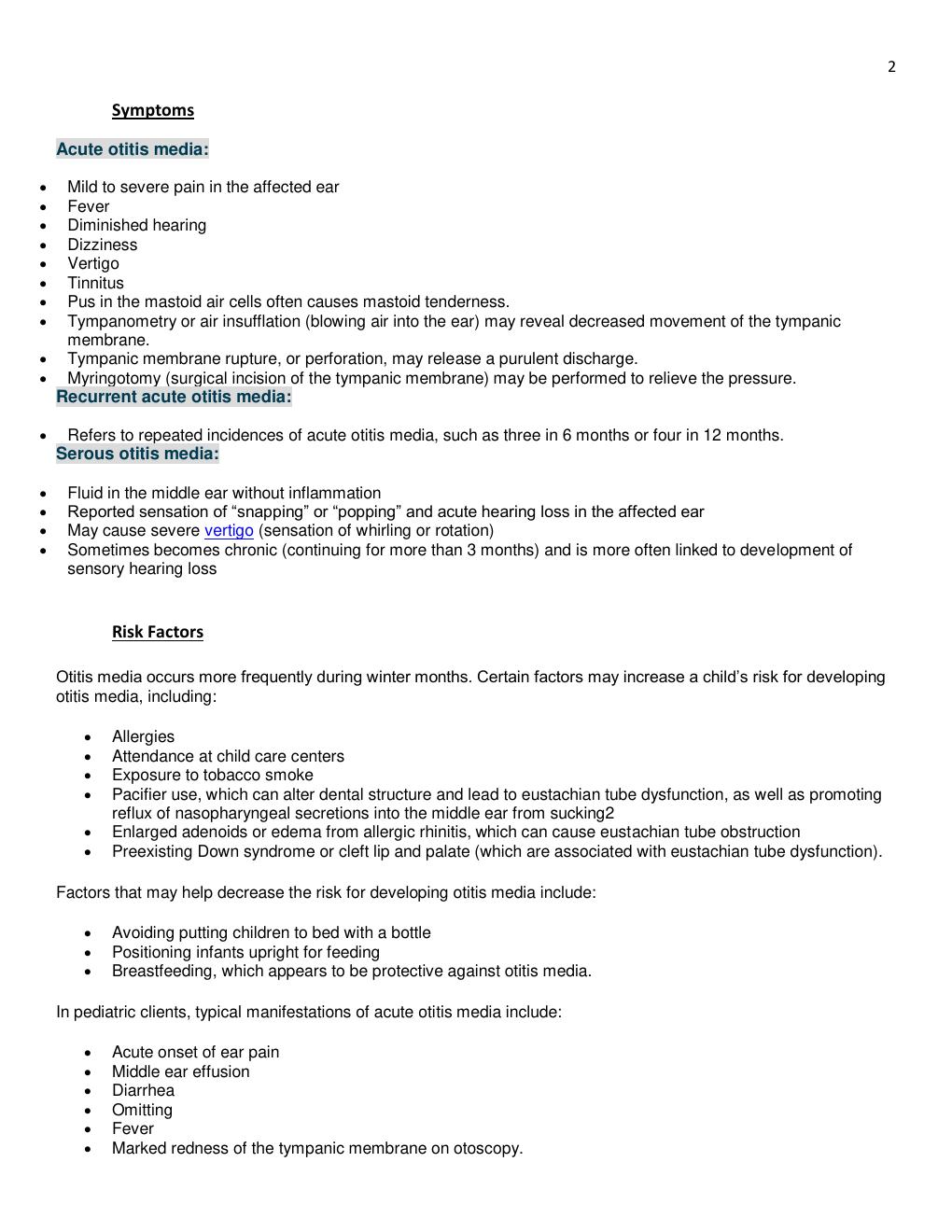 Preview page 2 of NURS 116 FINAL EXAM STUDY GUIDE LATEST UPDATE 2020